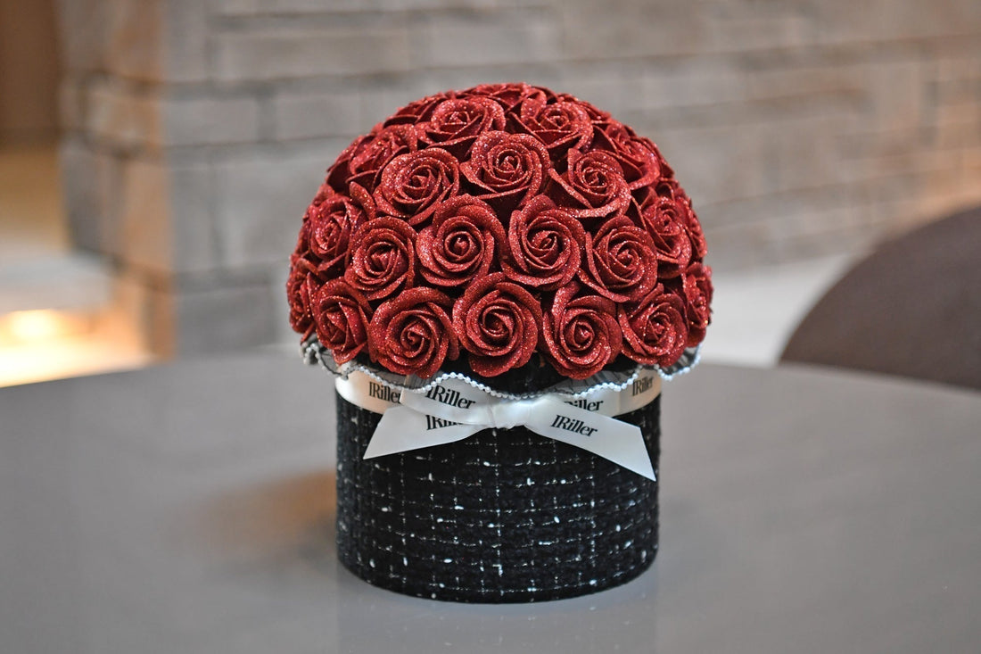 グリッターローズ アイリエの尾州ツイードボウルブーケ