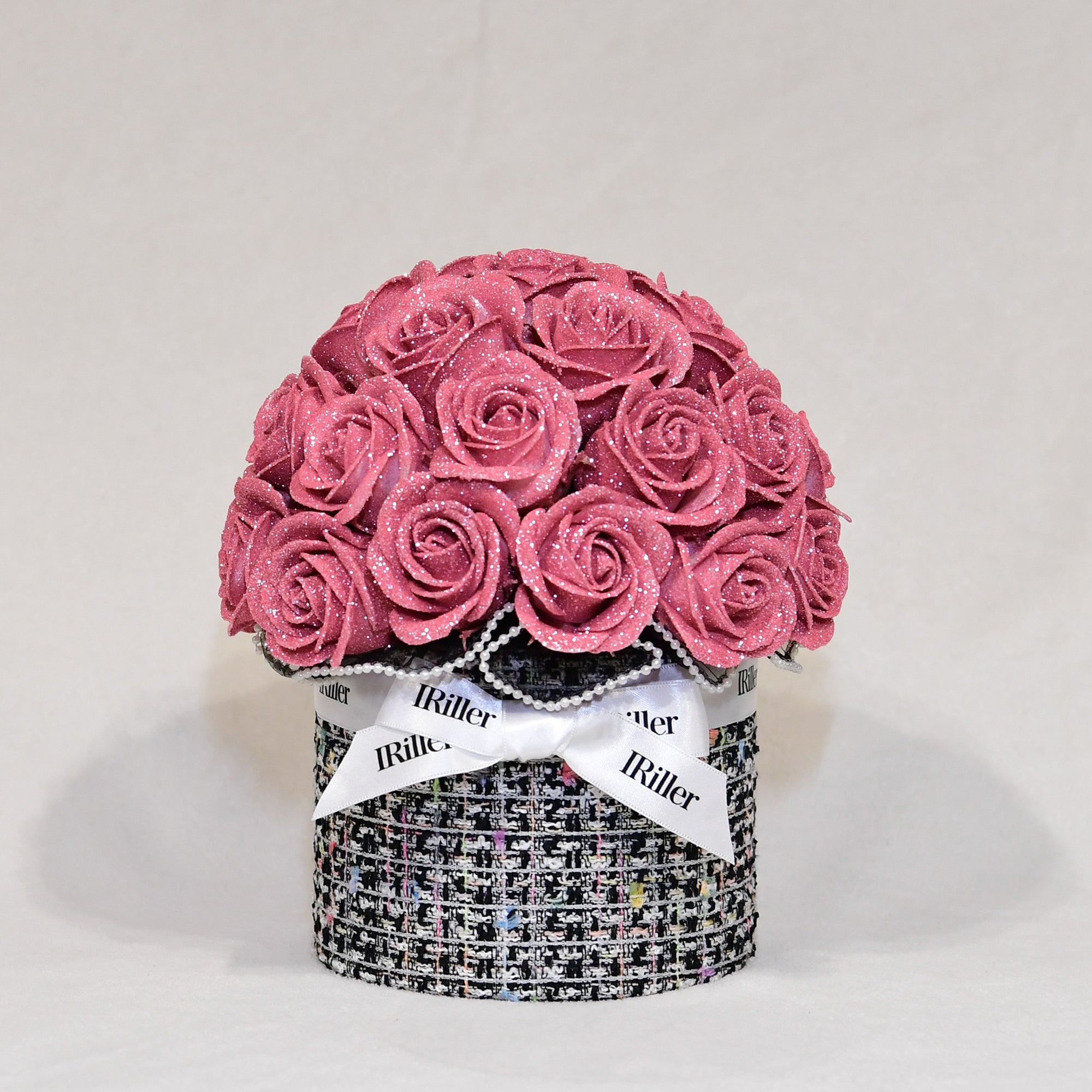 グリッターローズ 30本サイズ 尾州ツイードボウルブーケ｜【公式